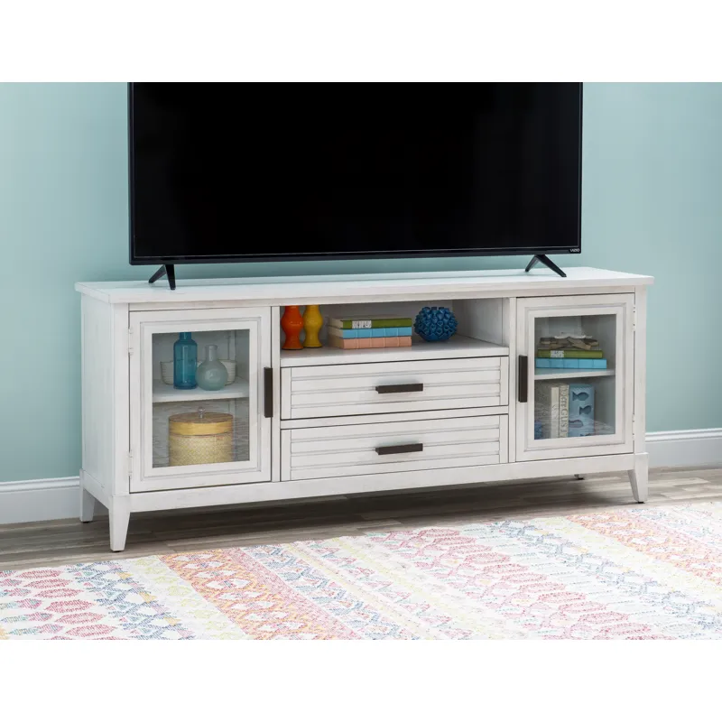 Edgewater Sand Dollar Entertainment Console White Finish
