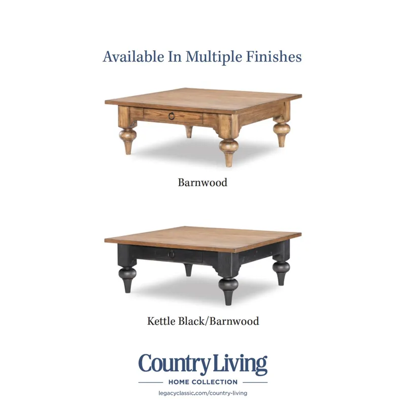 Vintage Market Square Cocktail Table