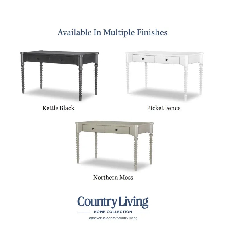 Vintage Market Turned Bobbin Leg Writing Desk