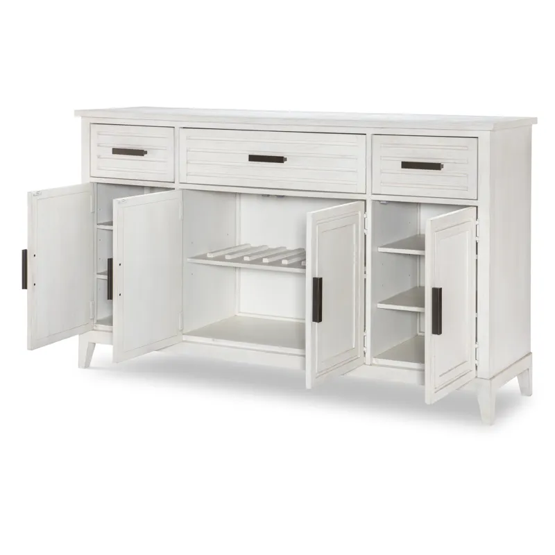 Edgewater Sand Dollar Credenza White Finish