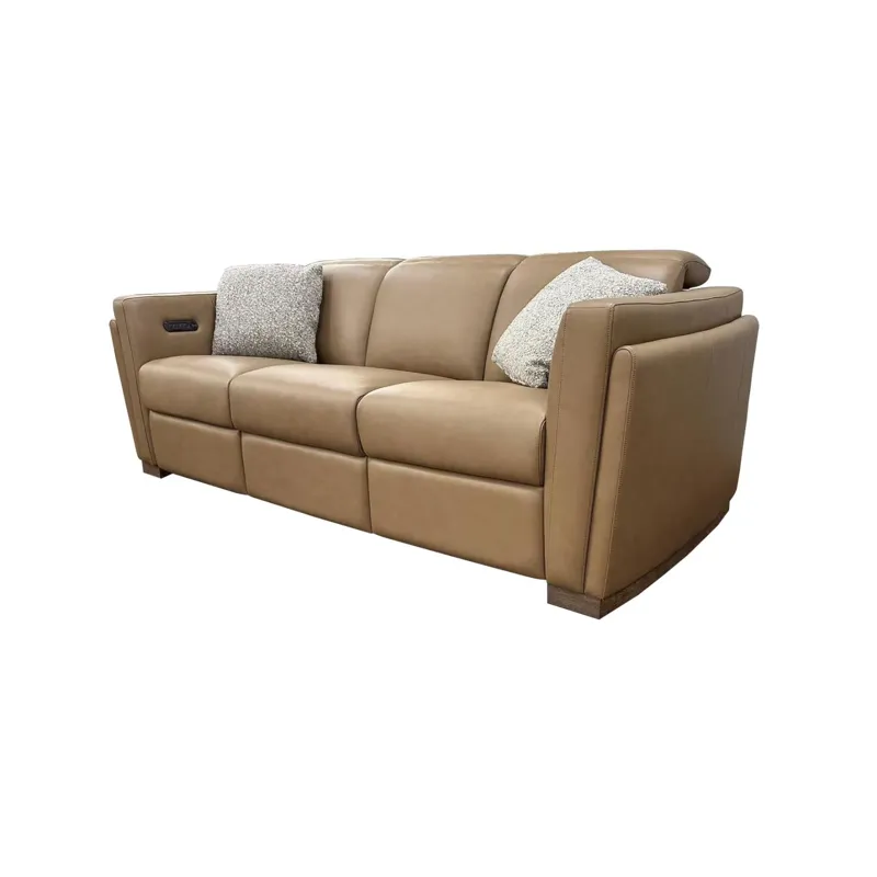 Kaya Verona Toffee P2 3 Seat Sofa W/2-18\" Down Blend Pillows