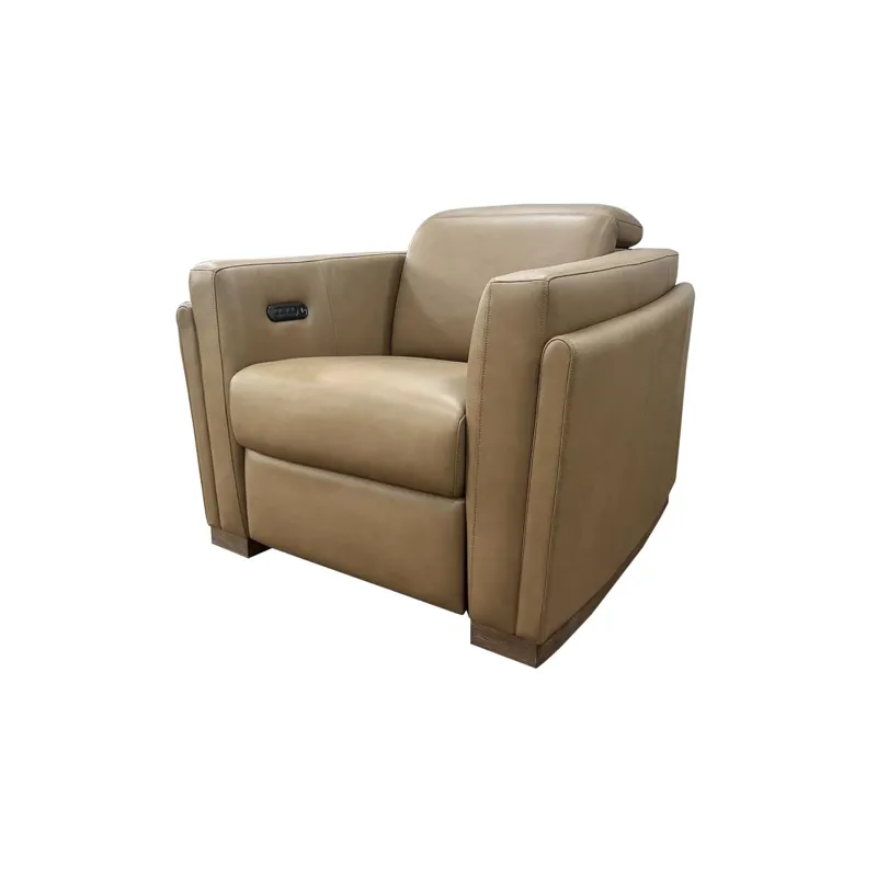 Kaya Verona Toffee P2 Recliner W/Wood Base