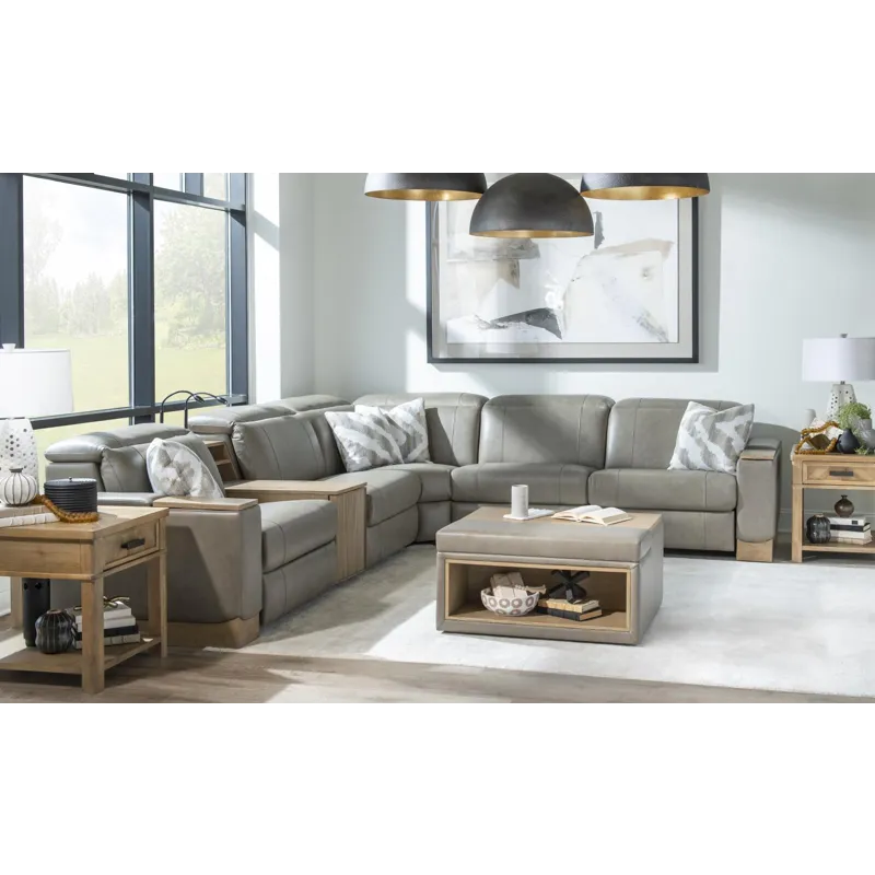 Luna Verona Fossil Fluted Wood Bookcase With Standard Features Not Shown