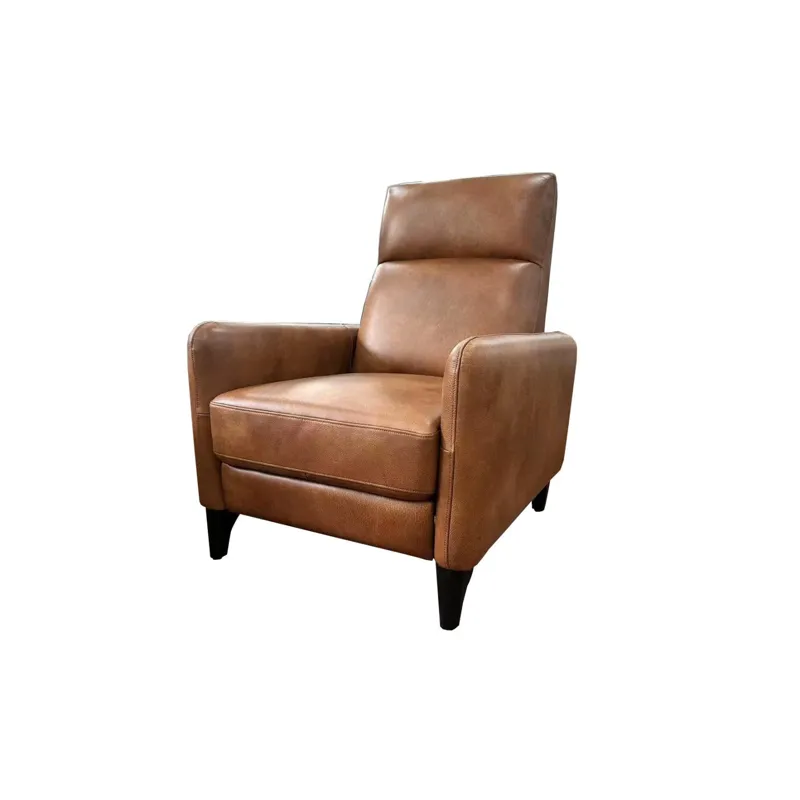 Today\'s Traditions Sofa Positano Clay/Roma Brandy Pushback Recliner