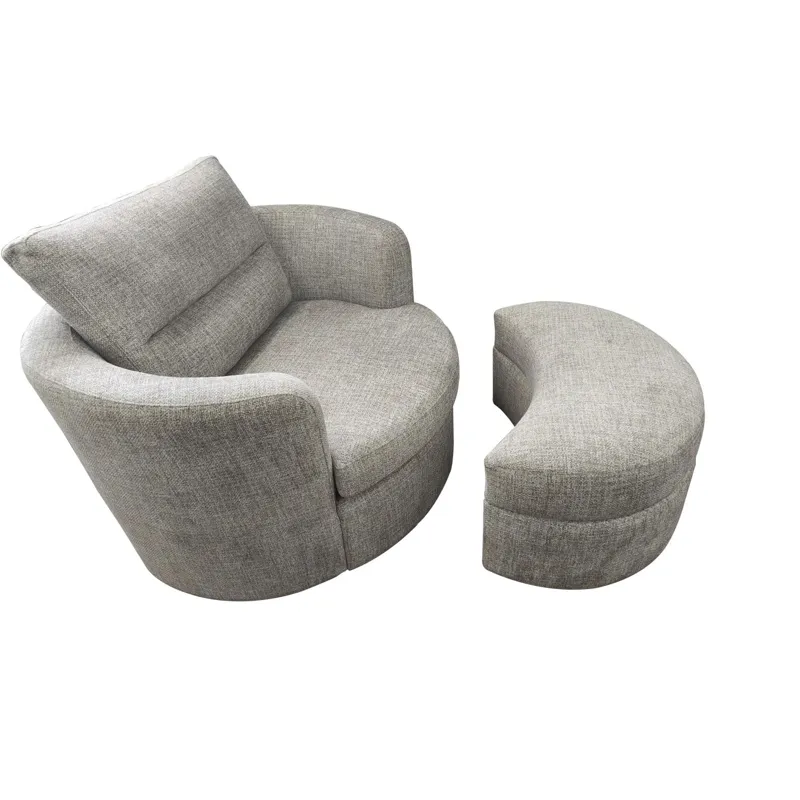 Recliners And Accents Crescent Storage Ottoman