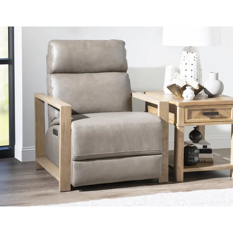 Luna Verona Fossil P2 Wood Recliner Shown In This Color