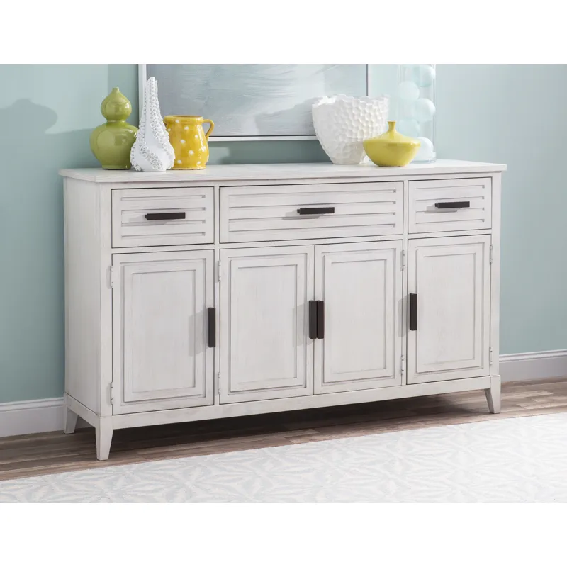 Edgewater Sand Dollar Credenza White Finish