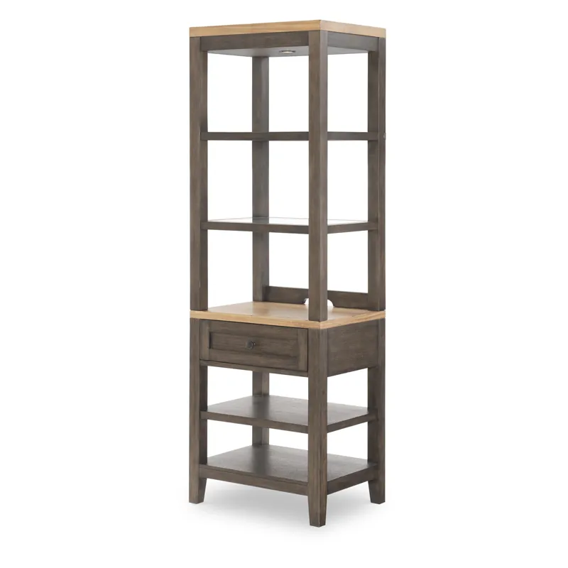 XXX\'s and OOO\'s Complete Bookcase(2 Glass Shelves, Puck Light, 3 Shelves, 1 Drawer, Wire Managemen