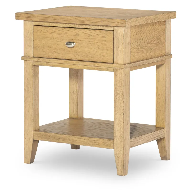 Today's Traditions Open Nightstand 1 Drawer Natural Hickory