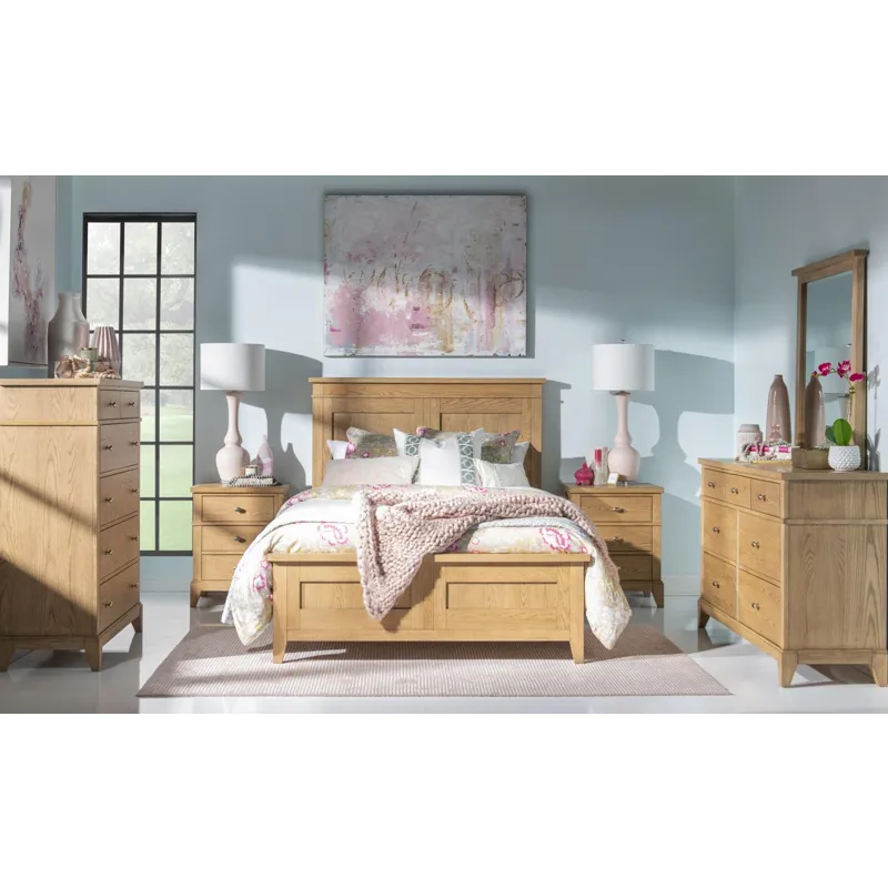 Today\'s Traditions Complete Panel Bed Natural Hickory - Full