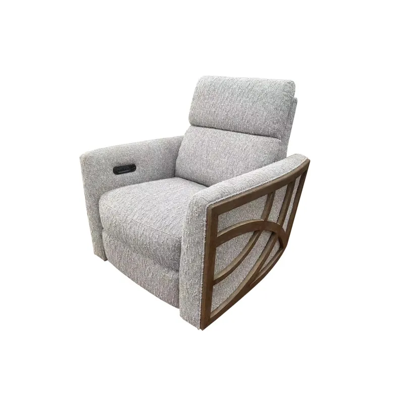 Harmony Sectional Verona Flax P2 Swivel Glider W/Wood Trim