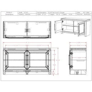 2 Door Modular Cabinet, Khaki