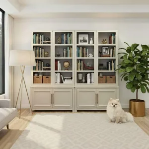 2 Door Modular Cabinet, Khaki