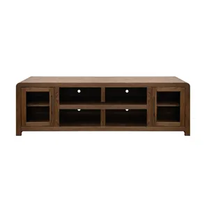 Haven 82" TV Stand with Glass Doors