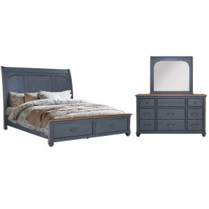 Americana 3 PC Sleigh Bedroom Set