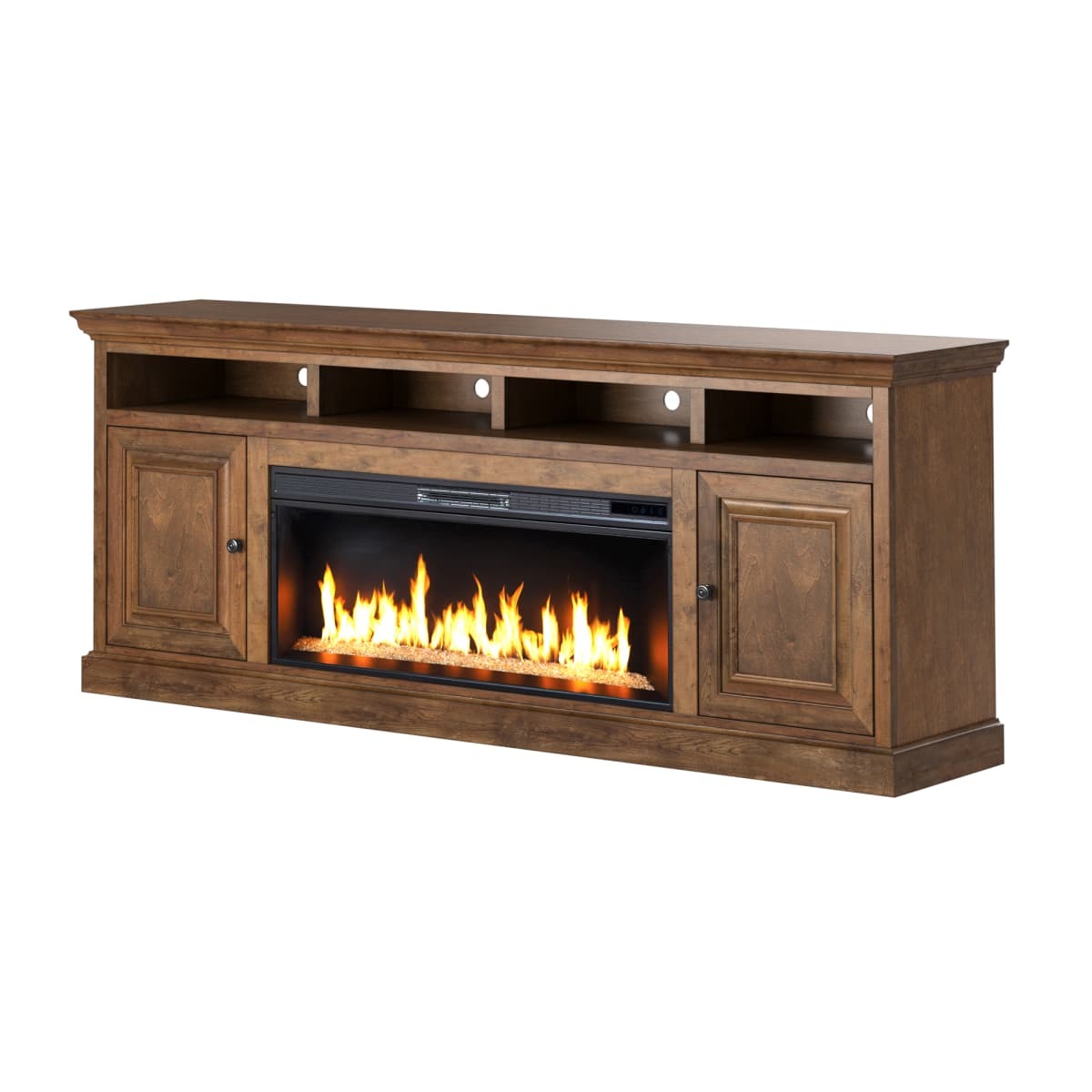Largo 87" Fireplace Console LG5440.BRB by Legends Furniture at