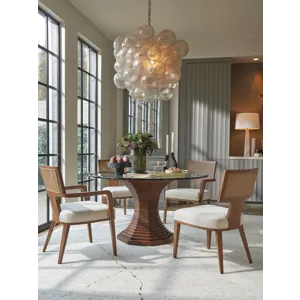 La Costa Cabrillo 54 Glass Top Dining Table