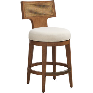 La Costa Calavera Woven Swivel Counter Stool