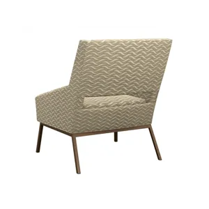 Featured Upholstery Amani Chair With Bright Brass