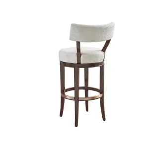 Rendezvous Giles Upholstered Swivel Bar Stool