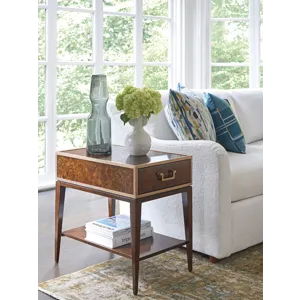 Rendezvous Shelton Box On Stand End Table