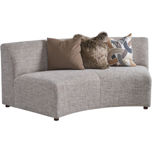 Zanzibar Alston Armless Curved Sofa