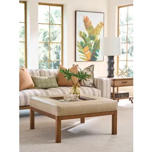 Lexington Leather Crandon Park Leather Ottoman