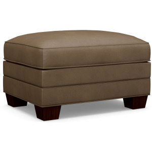 Couture Leather Braxton Leather Ottoman