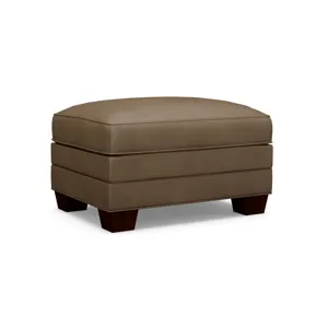 Couture Leather Braxton Leather Ottoman