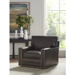 Couture Leather Braxton Leather Swivel Chair