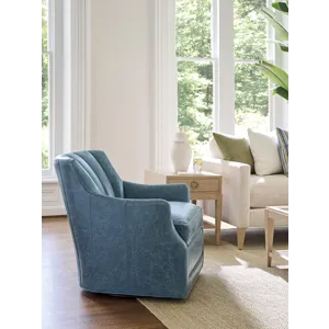 Sunday Morning Fenway Leather Swivel Chair