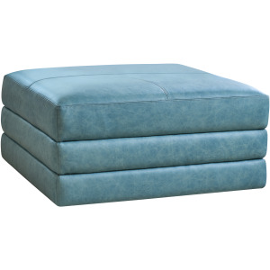 Lexington Leather Brickell Leather Ottoman