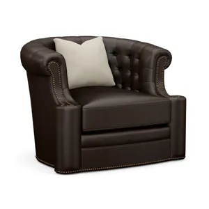 Lexington Leather Feroni Leather Swivel Chair