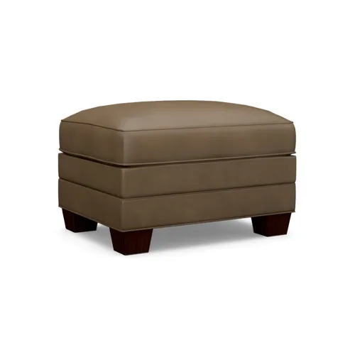 Couture Leather Tyler Leather Ottoman