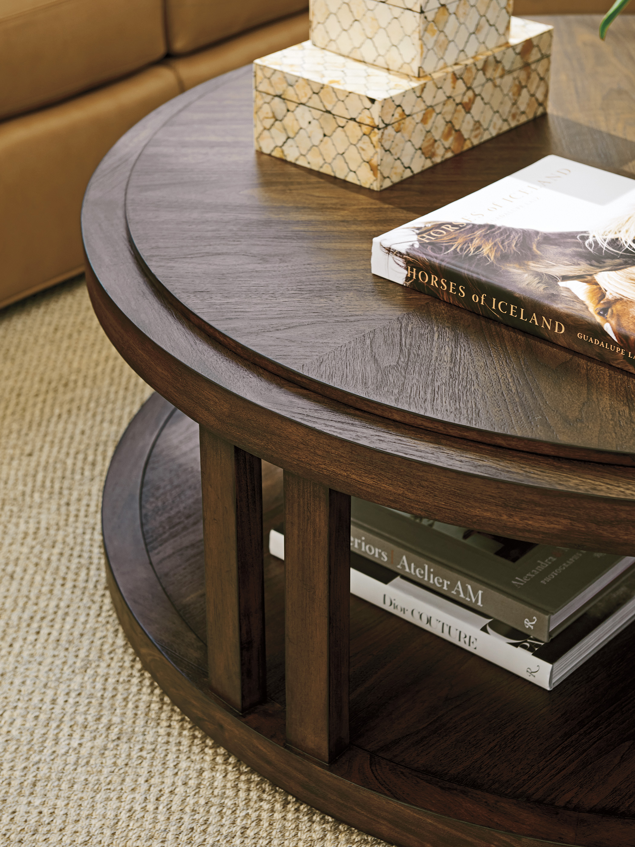 Silverado Stinson Round Cocktail Table 740949 by Lexington Furniture