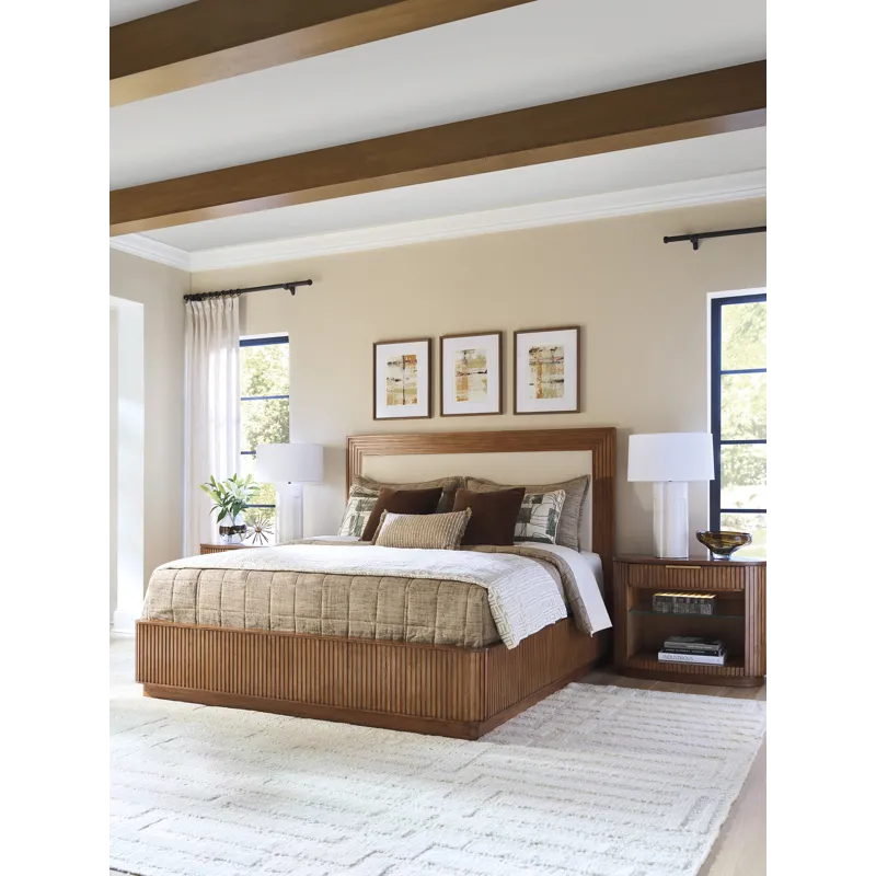 La Costa Pendry Upholstered Panel Bed 6/6 King