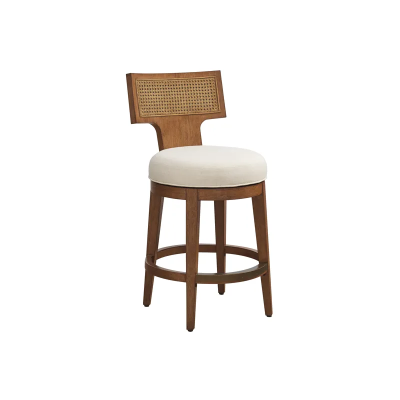 La Costa Calavera Woven Swivel Counter Stool