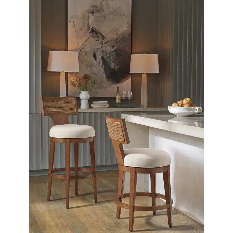 La Costa Calavera Woven Swivel Counter Stool