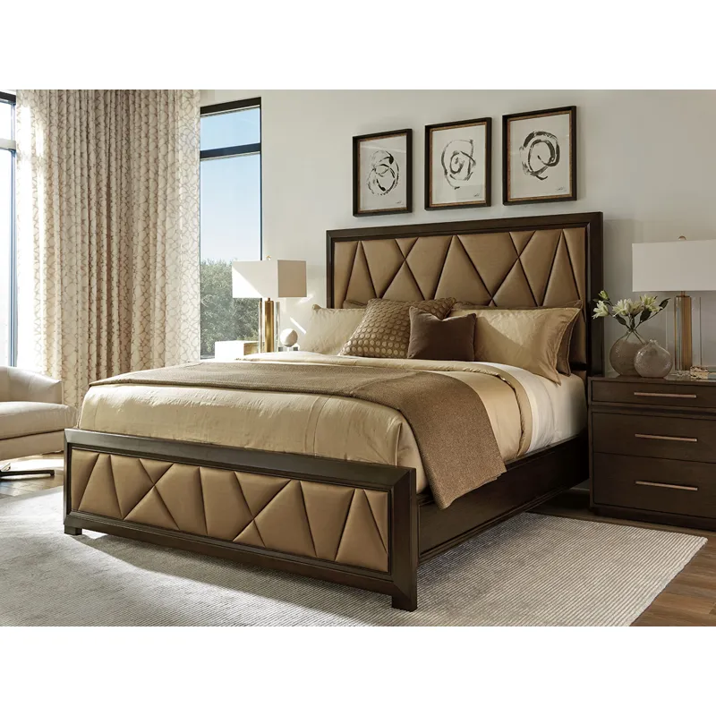 Spectrum Upholstered Panel Bed 6/6 King