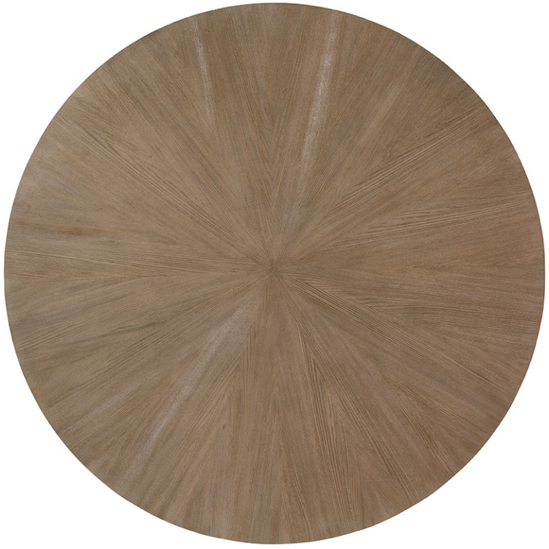 Rendezvous Round Metal Dining Table With Wooden Top 725875C by