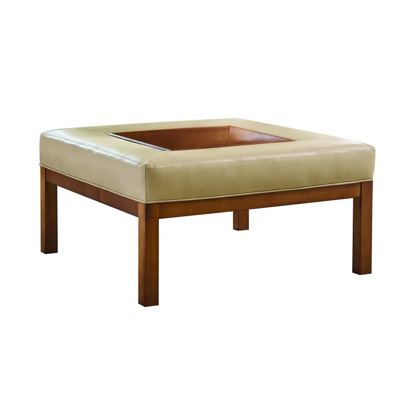 Lexington Leather Crandon Park Leather Ottoman