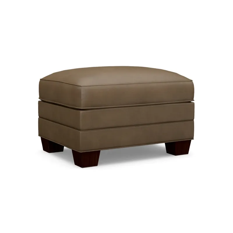 Couture Leather Brayden Leather Ottoman