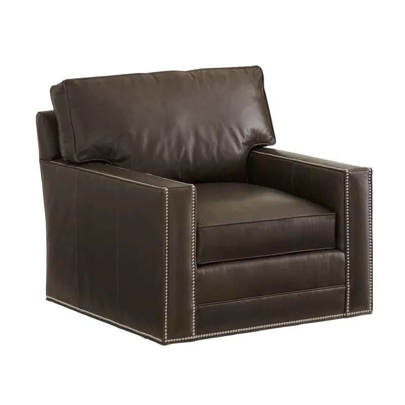 Couture Leather Braxton Leather Swivel Chair