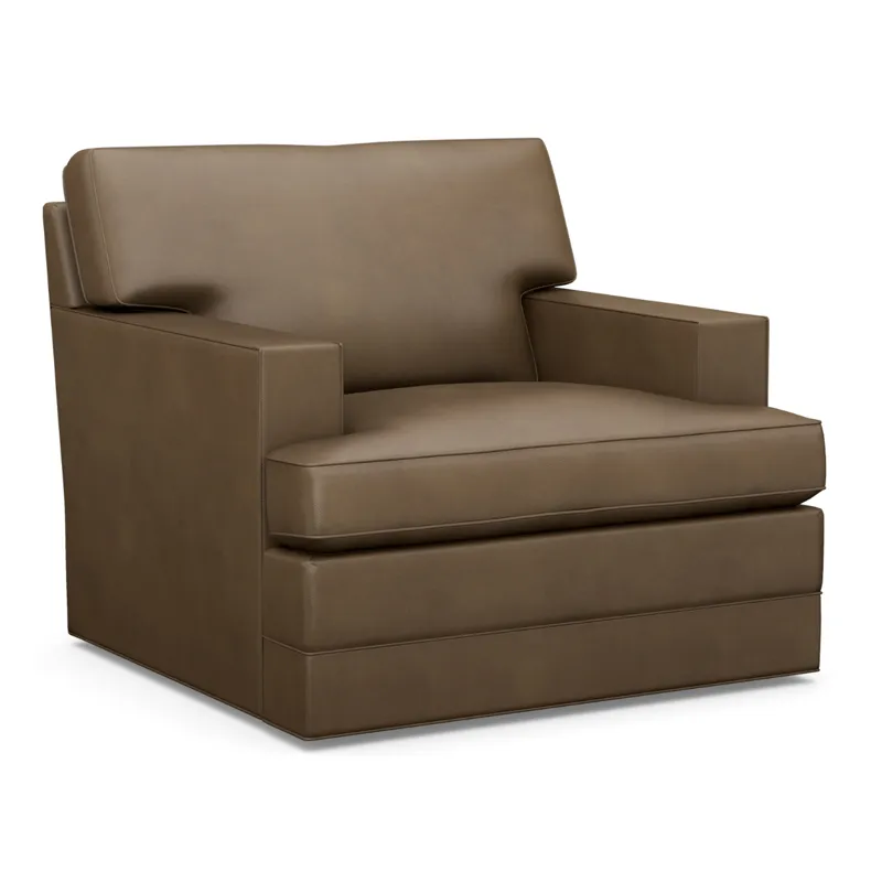 Couture Leather Tyson Leather Swivel Chair