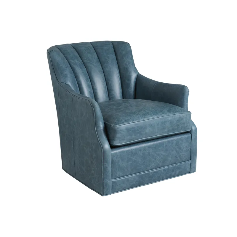 Sunday Morning Fenway Leather Swivel Chair