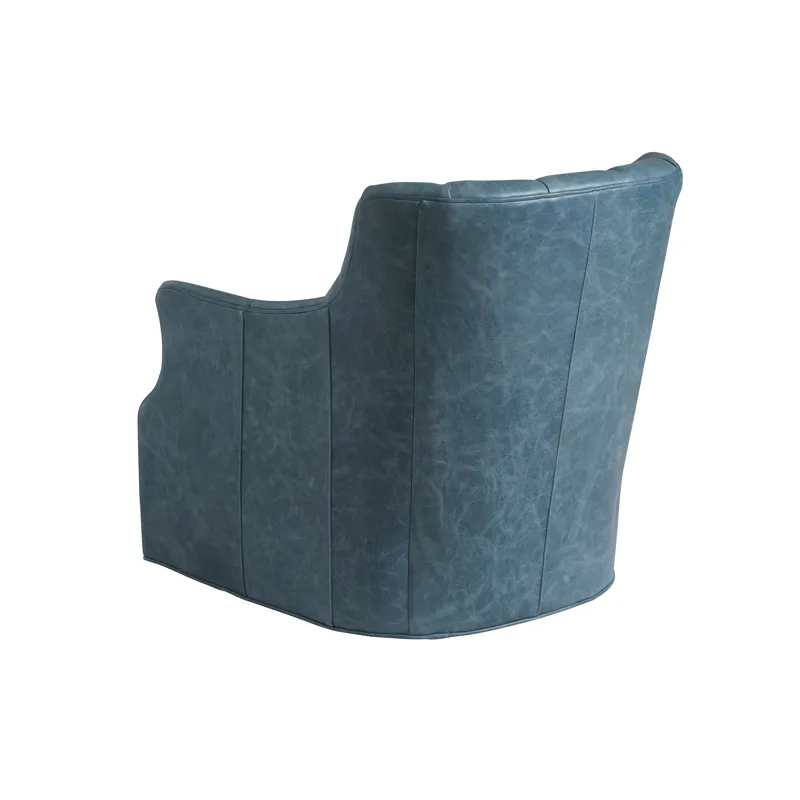 Sunday Morning Fenway Leather Swivel Chair