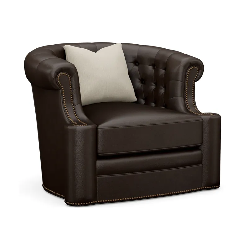 Lexington Leather Feroni Leather Swivel Chair