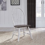 Windsor Back Side Chair, Two Tone W