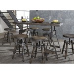 Adjustable Height Rectangular Table