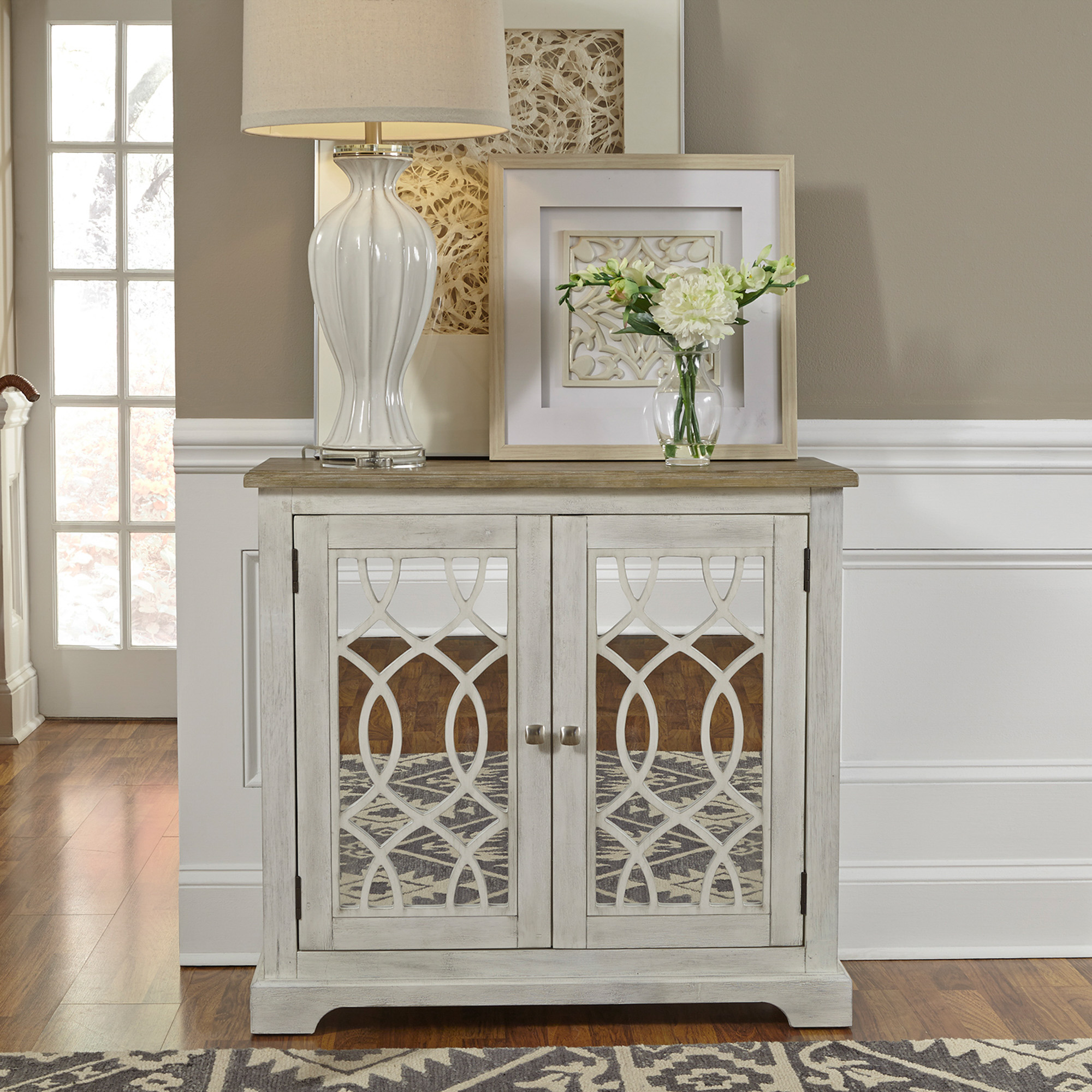 2 Door Mirrored Accent by Samuel Frederick Furniture